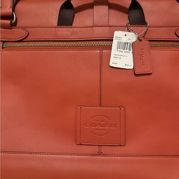 NWT Coach Hudson Messenger Bag Natural Leather - Picture 13 of 13